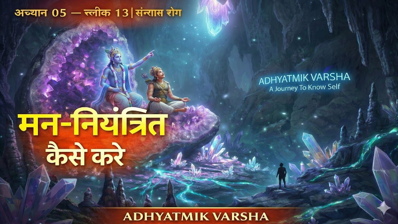 Bhagwad Gita श्लोक 5.13: Mind Control (मन-नियंत्रण) का अंतिम रहस्य | Stress Free Living | AV217