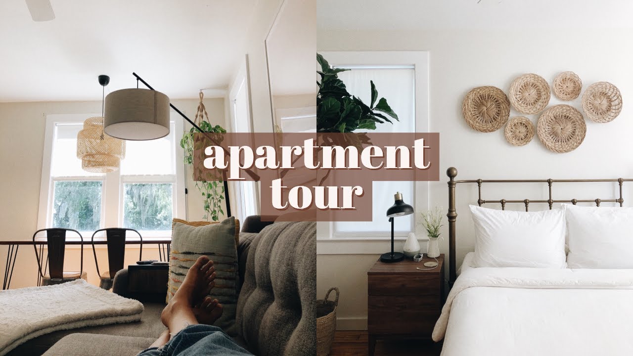 MID CENTURY MINIMALIST APARTMENT TOUR (800 SQ FT)