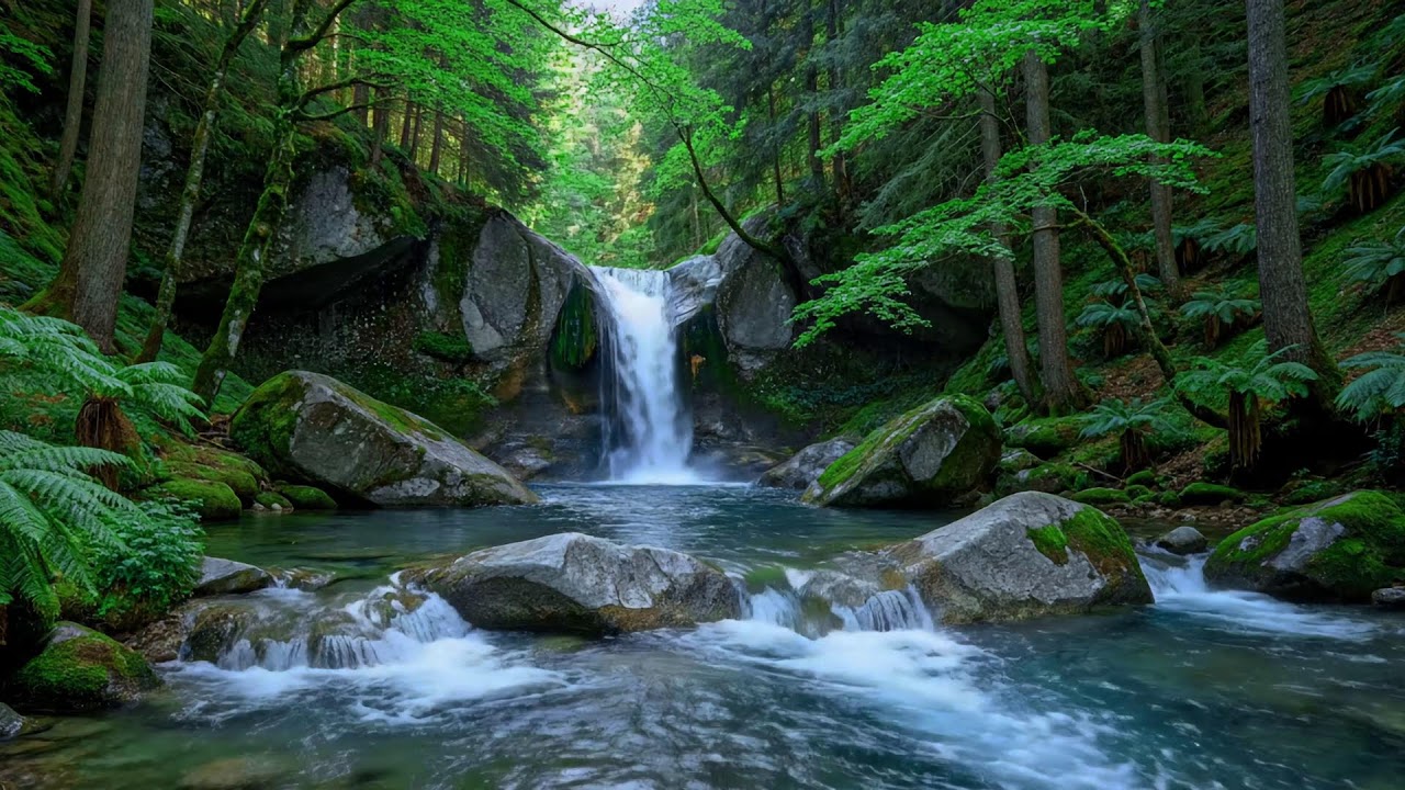 River Stream Sounds 🌊 Relaxing Water Ambience for Sleep and Stress Relief #1382