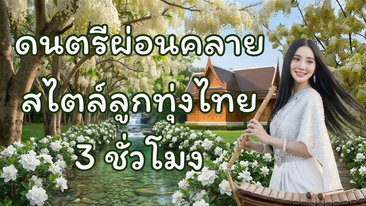 ดนตรีผ่อนคลายสไตล์ลูกทุ่งไทย ฟังสบาย | 3 Hours Relaxing LukThung Thai