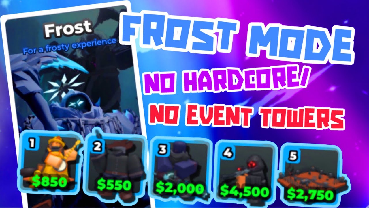 Frost SOLO No HARDCORE/EVENT Towers | Frost Tds