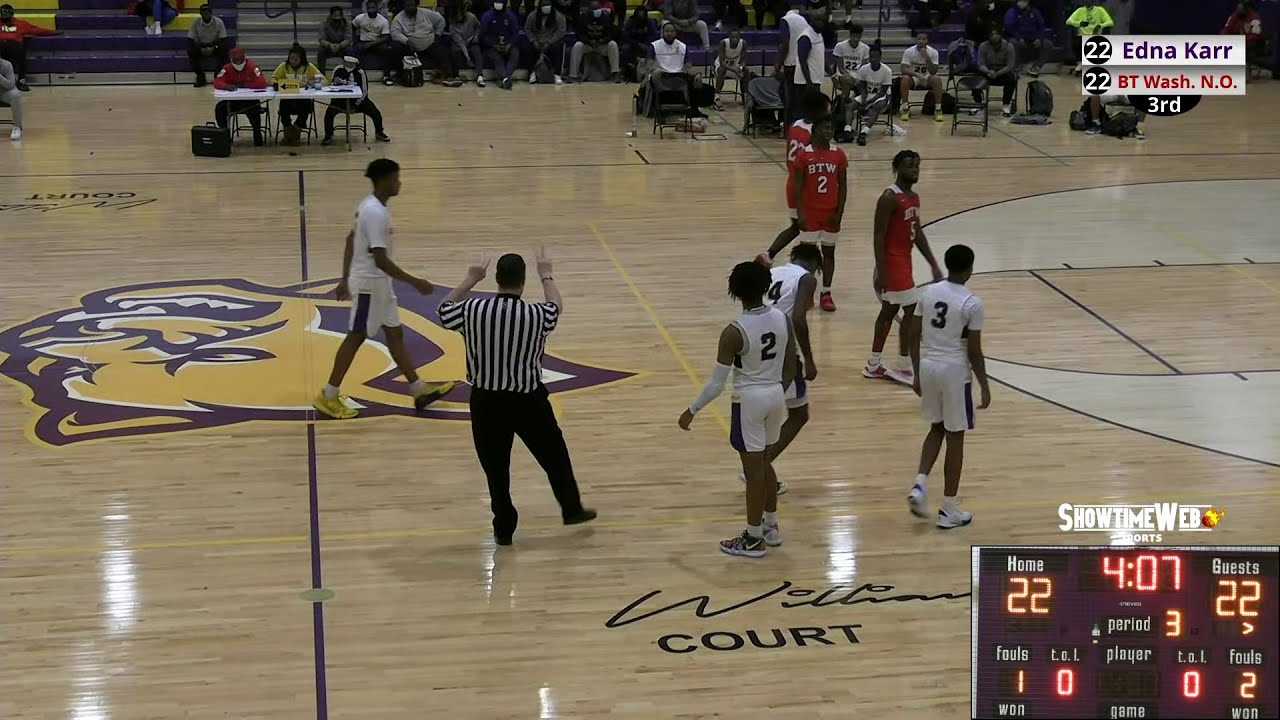Edna Karr vs B.T. Washington N.O. - High School Basketball 2020
