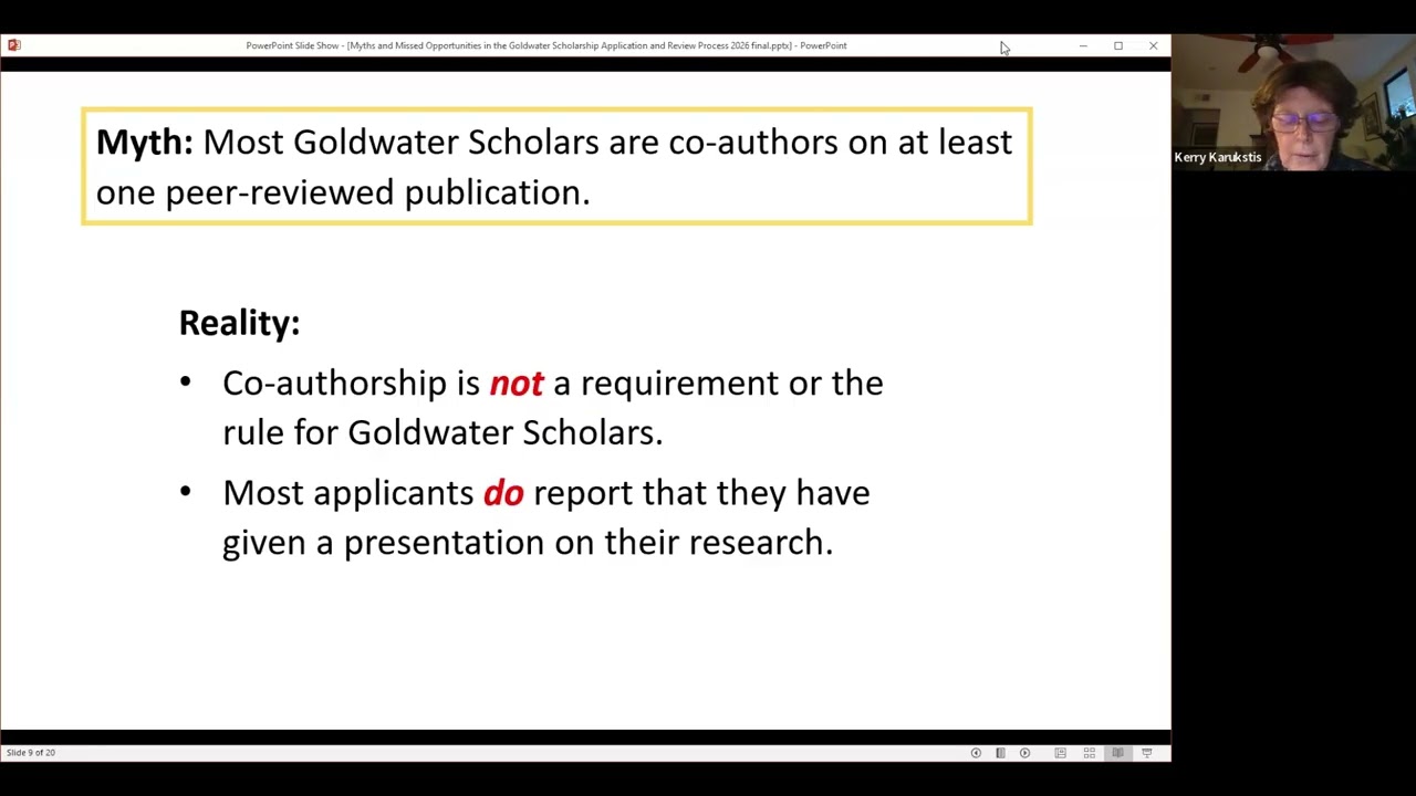 Goldwater Application Process: Myths and Missed Opportunities