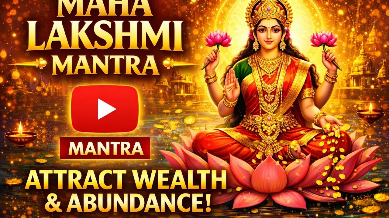 Powerful Maha Lakshmi Mantra for Wealth & Prosperity, Attract Money & Abundance,Bring Luck & Success