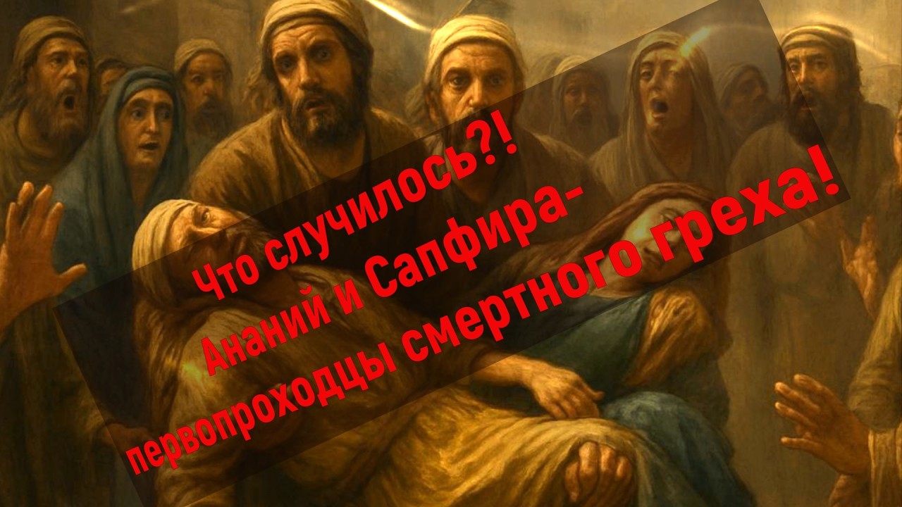 Что случилось?! Ананий и Сапфира- первопроходцы смертного греха!