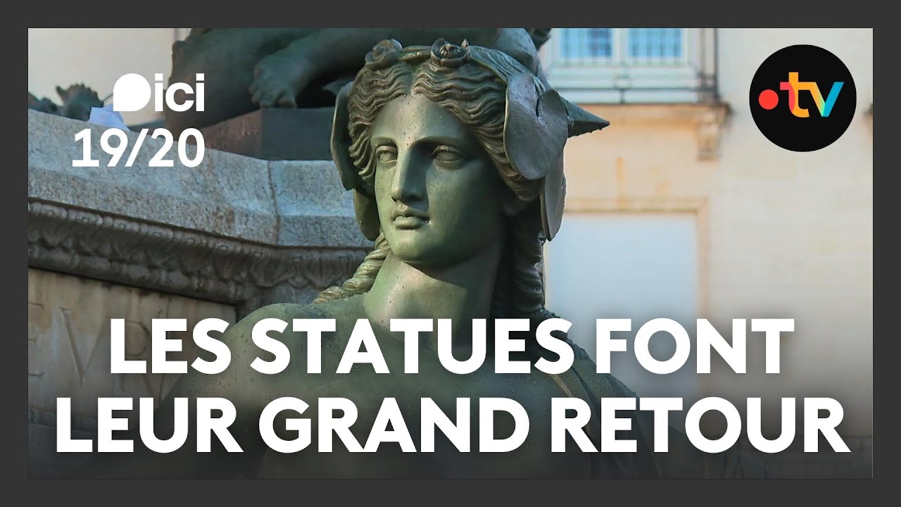 Statues: la fontaine de la Place Royale à Nantes retrouve toute sa splendeur