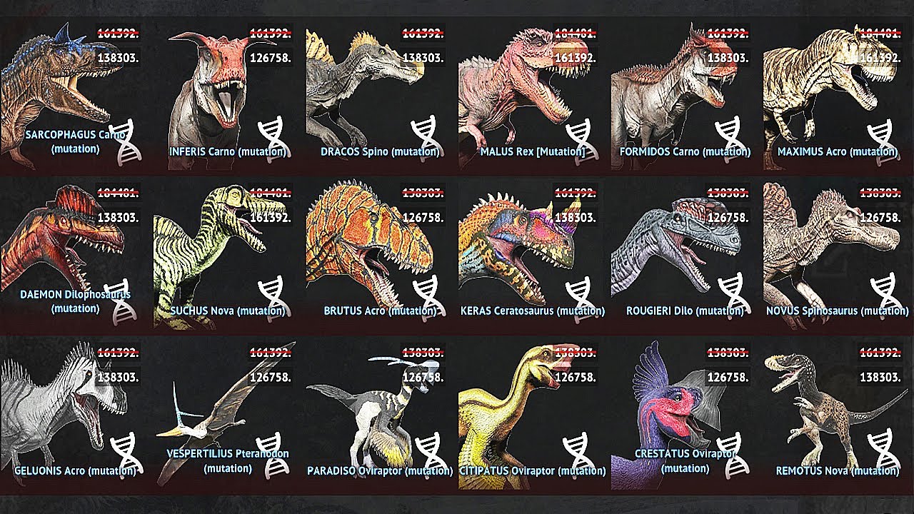 200+ Dinosaurs, Mutations, Skins - Primal Carnage Extinction | Eftsei Gaming