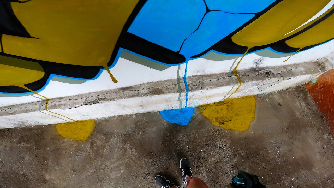 Graffiti - Tesh | Abandoned Store | GoPro [4K]