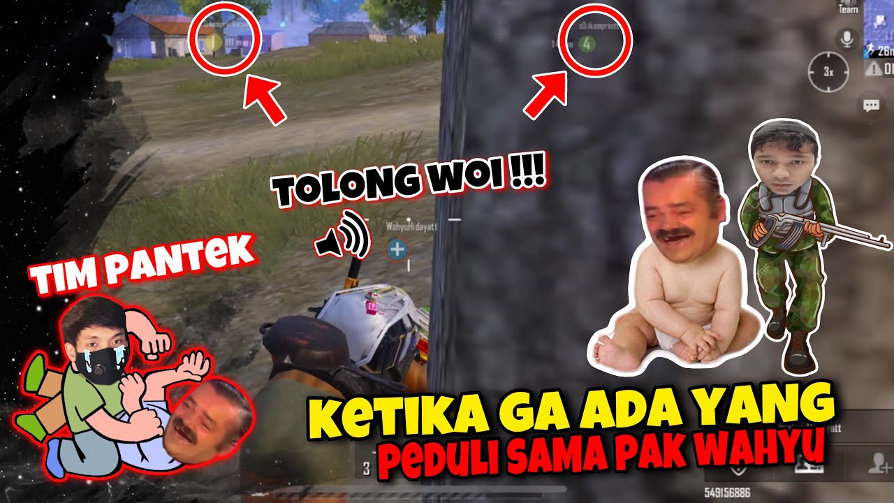 WAHYU HIDAYAT EMOSI SAMA TIM KAYA GINI🤣🤣 #PUBGMOBILE