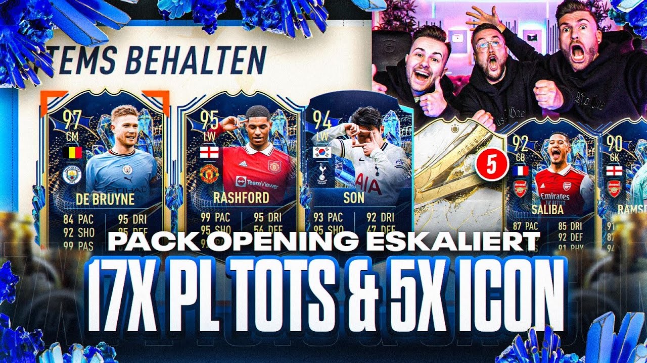 HILFE was PASSIERT HIER 😱😱 5x ICON + 17x PL TOTS GEZOGEN 😍 Pack Opening mit Broski 🔥 FIFA 23