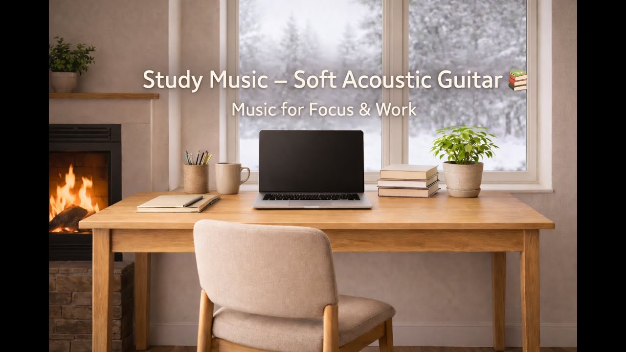Study Music Soft Acoustic Guitar 📚 No Distractions | Focus & Concentration