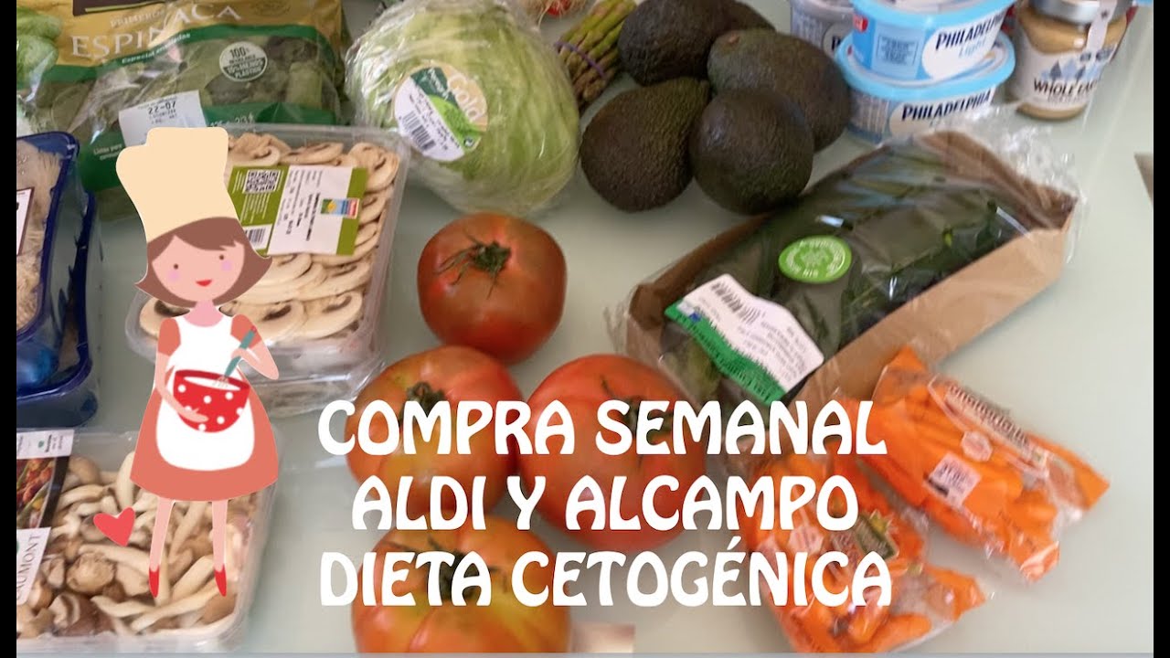 Mega compra semanal dieta keto, cetogénica, en Aldi y Alcampo