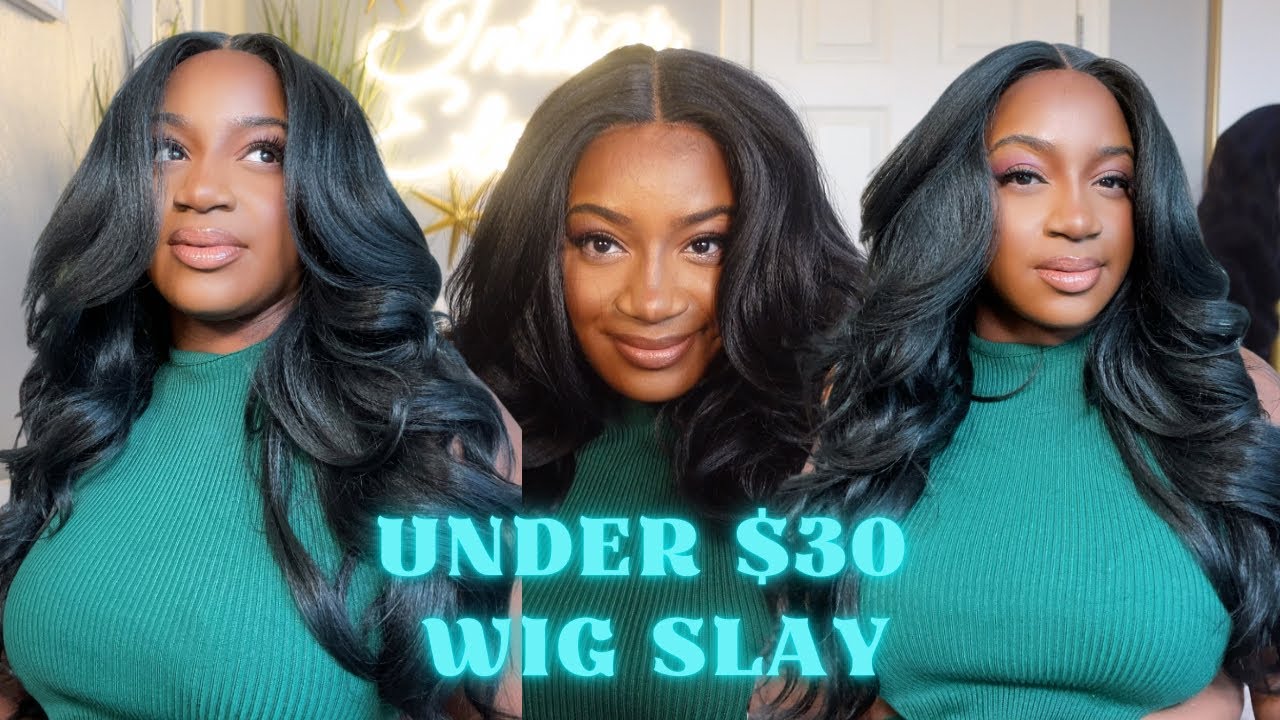 UNDER $30 Easy Wig Install  FREETRESS Shake N Go Legacy Human Hair Blend Hd Lace Front Wig - Farrah