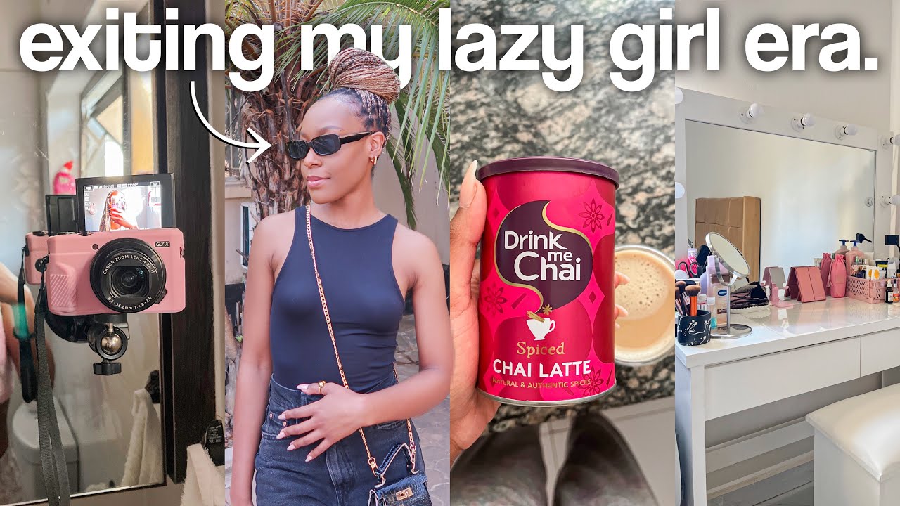 vlog: exiting my LAZY GIRL ERA🤸🏾‍♀️fighting procrastination, reading, creating content, cleaning etc