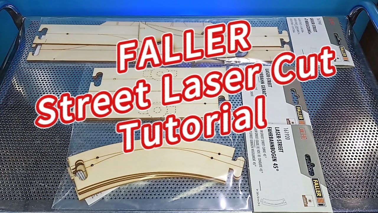 Faller Car System Street Laser Cut Tutorial