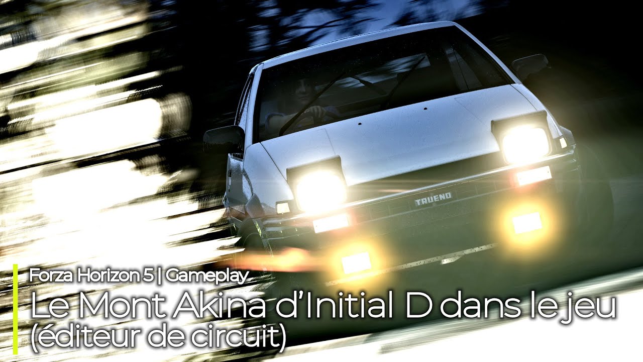 Forza Horizon 5 - Le Mont Akina d’Initial D dans le jeu (éditeur de circuit)