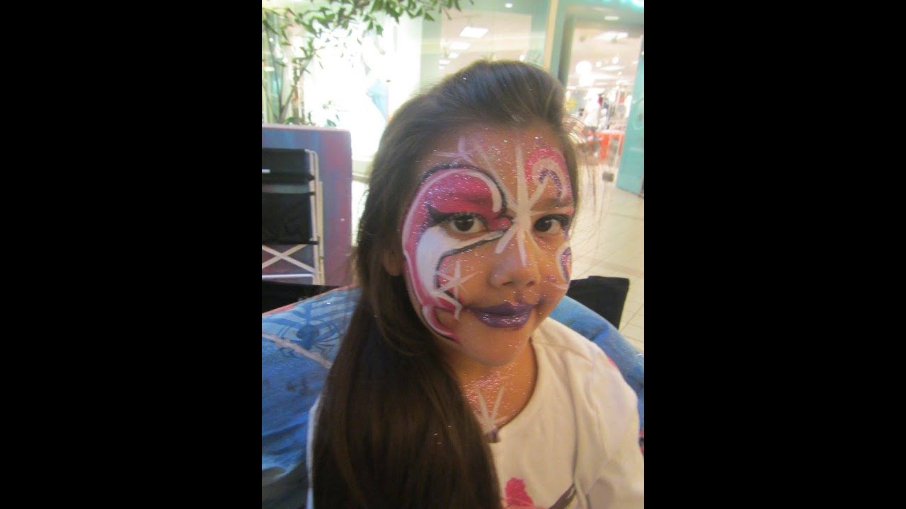 Little Pink Dolphin! (Full Live version) Facepainting by Snowqueen