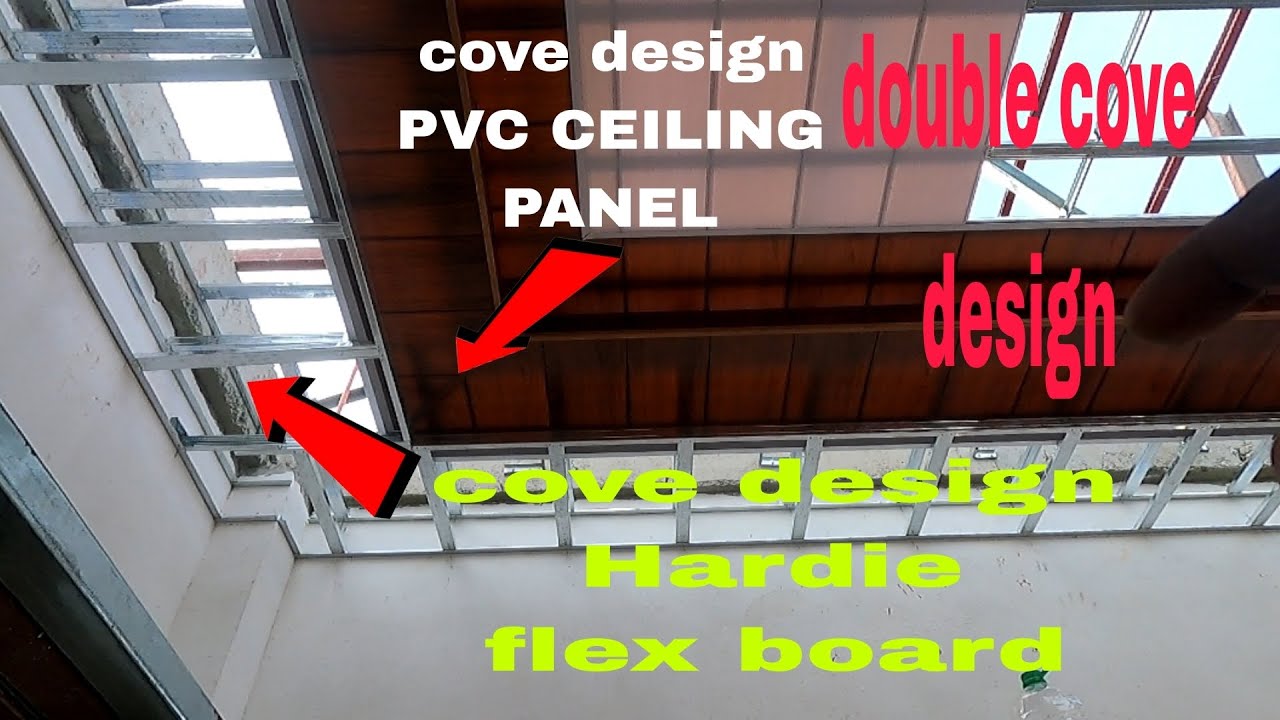 Kitchen ceiling design idea double cove design // double cove ceiling design installation 