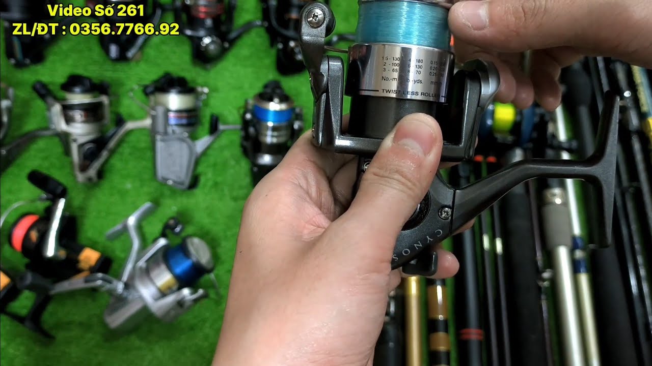 Video 261 : Lô Máy Câu Nhật Và Cần Carbon - Hechi - Cần Lục - Cần Lure | Đồ Câu Nhật Thành Công