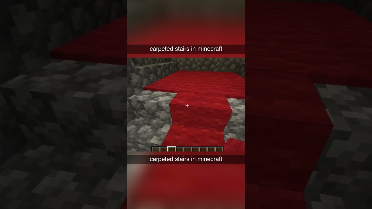 I added carpeted stairs to Minecraft 😎　#minecraft #supplementaries