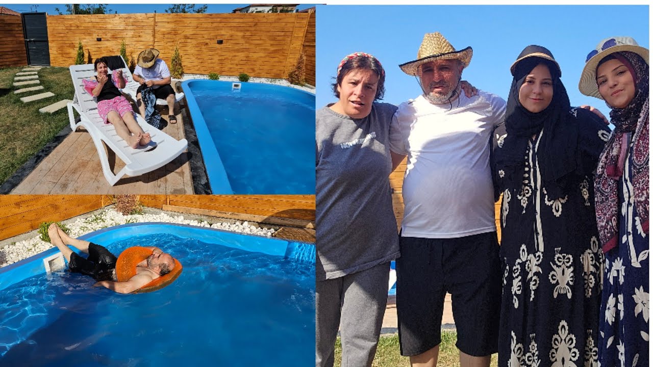 Samsun bungalow tatilimiz gülünün havuz macerası