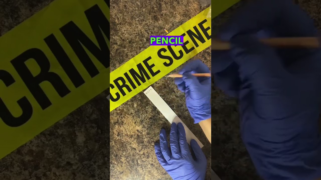 Crime scene chromatography #science #chemistry #experiment
