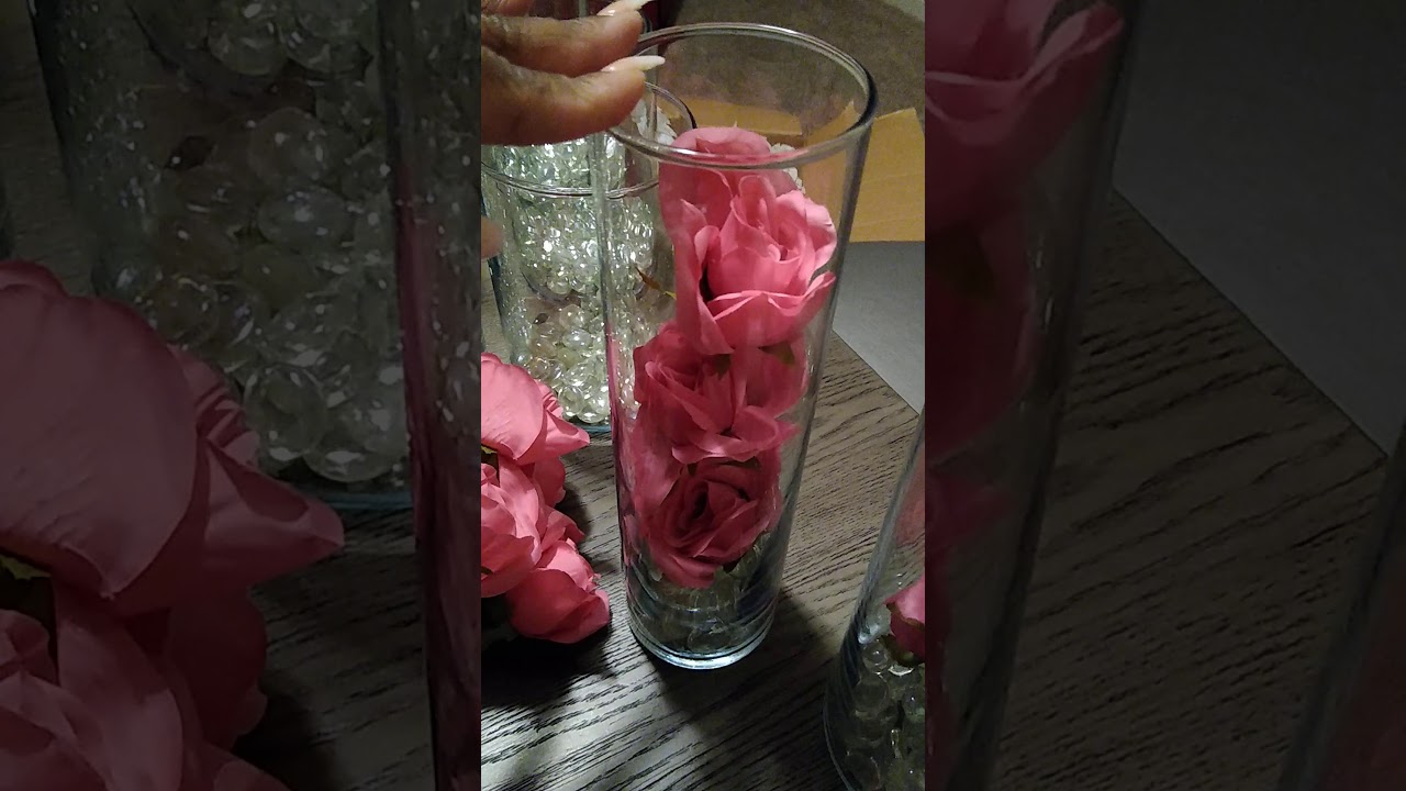 How to make simple submerged artificial flower centerpieces