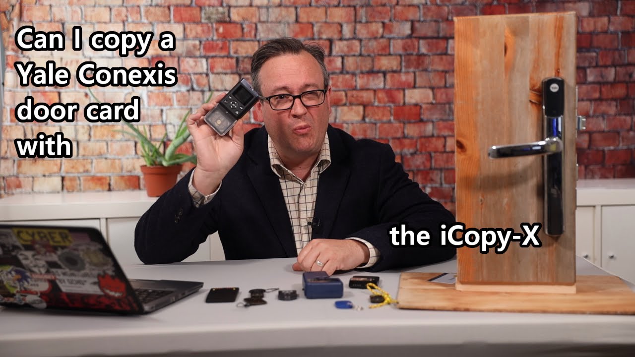 Using the iCopy-X  to copy the RFID card for the Yale Conexis series of locks.