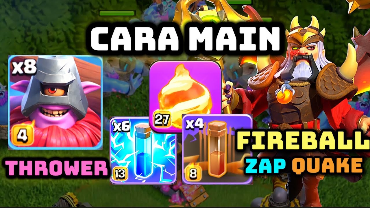 Harus Coba Kombo Unik Thrower + Fireball + Zap Quake | Strategi Liga Legenda #1