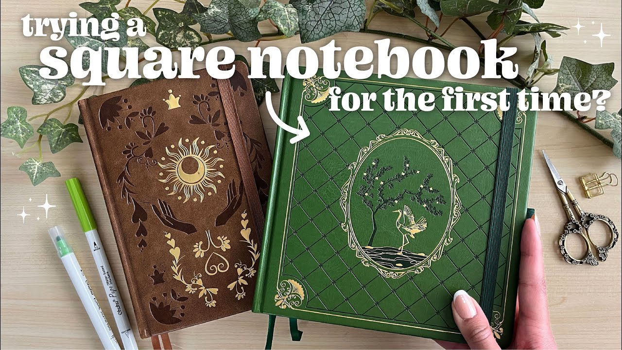 trying a SQUARE bullet journal for the first time !! ⋆✴︎  new tiefossi bullet journal unboxing