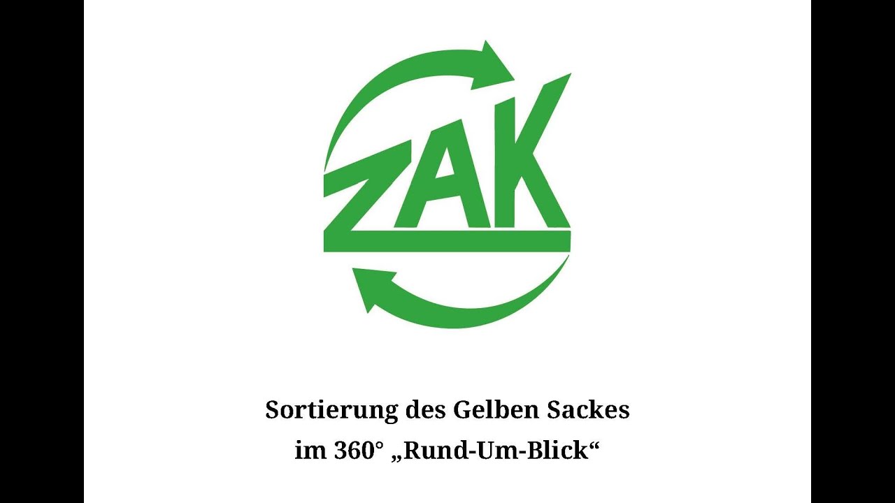 Sortierung des Gelben Sackes im 360° "Rund-Um-Blick"