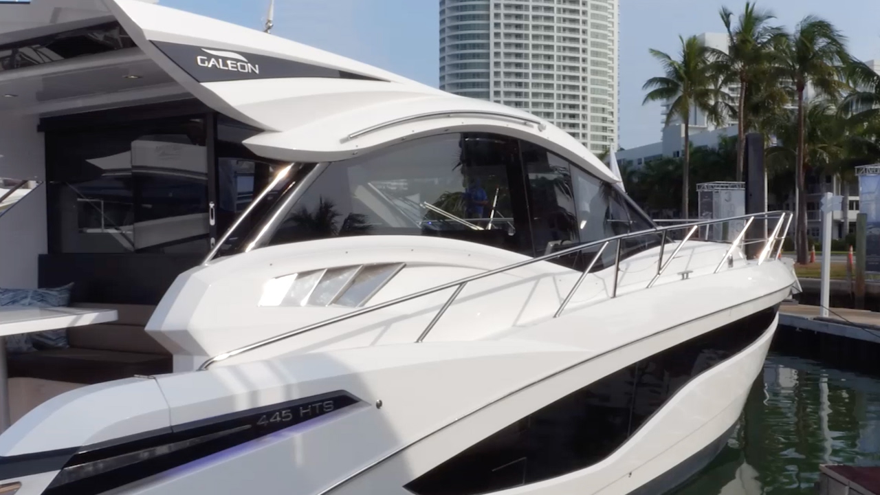 Exclusive Look at the Galeon 445 HTS at Yachts Miami Beach