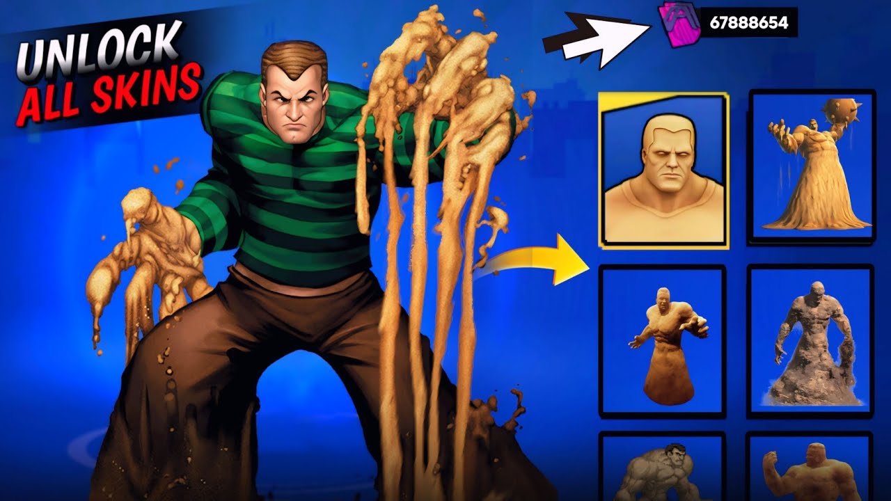 I unlocked all Sandman SKINS in spider fighter 3?