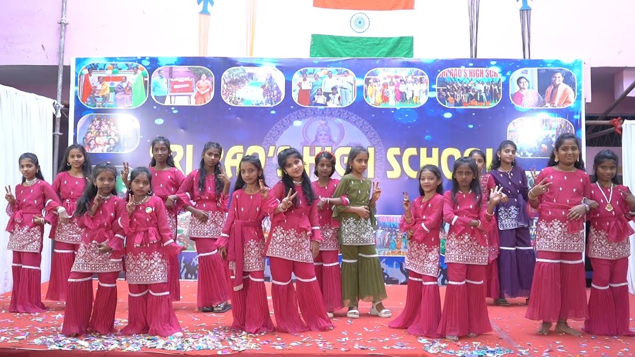Wonderful dance performance by 4th class girls #republicday #farewell #entertainment #kidsdance