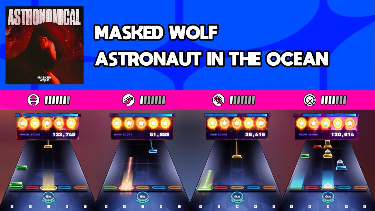 [Fortnite Festival] Masked Wolf - Astronaut In The Ocean || All Instruments Expert 100%