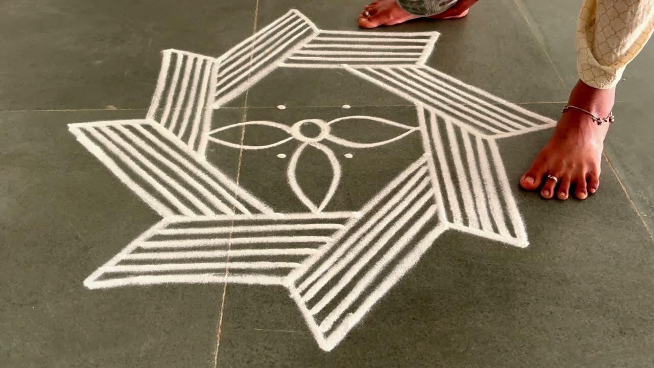Easy padikolam designs| Simple muggulu designs| easy rangoli designs| Beginners kolam