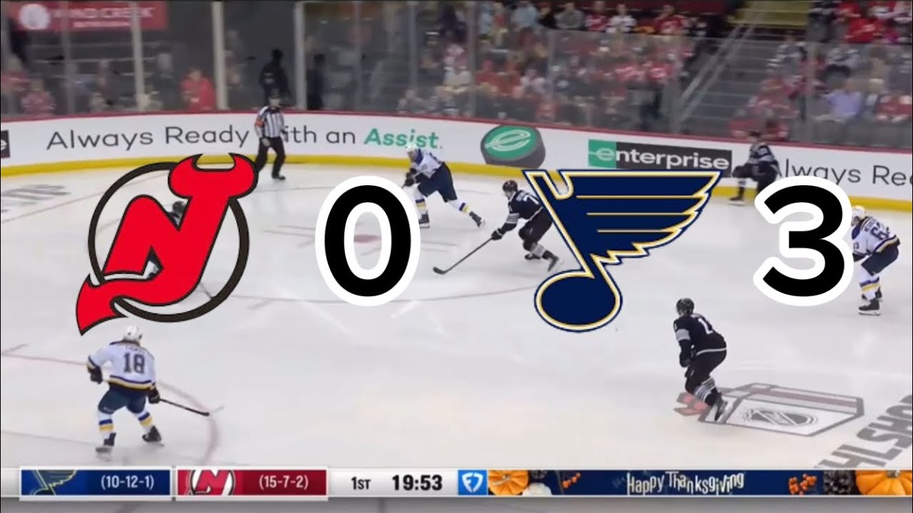 St. Louis Blues VRS New Jersey Devils Goals