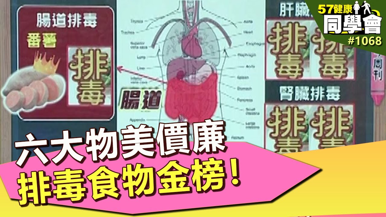 六大物美價廉排毒食物金榜！【57健康同學會】第1068集 2014年