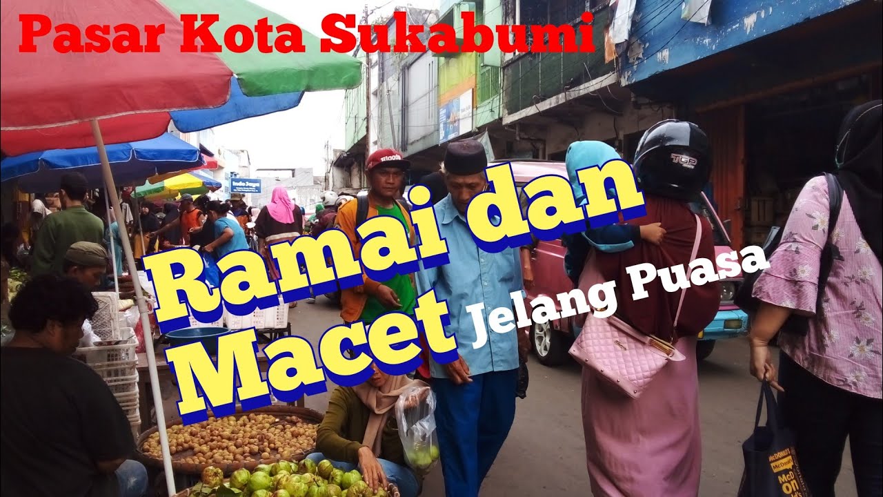 RAMAI dan MACET !!!, Suasana pagi di luar area PASAR PELITA Kota Sukabumi