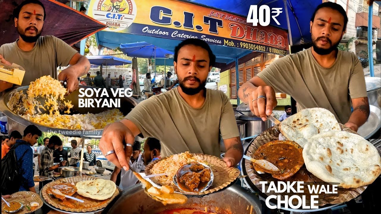 India's MOST FAMOUS Soya Veg Biryani with Tadke Wale Chole | Street Food India