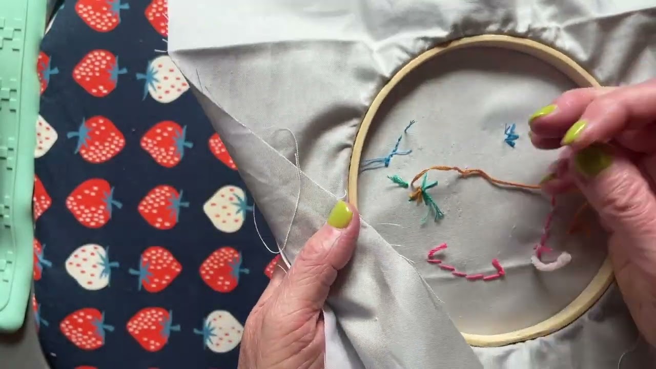 Next-Steps Embroidery Sampler Video5: Woven Circles Two Ways