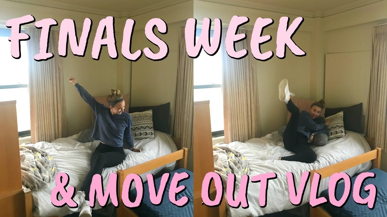 Finals Week + Moving Out of My Dorm | College Week In My Life