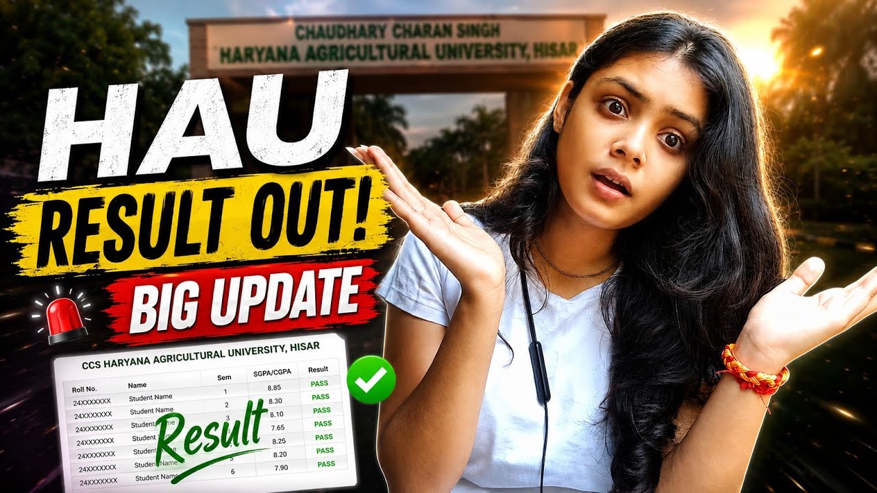 Final HAU CET result Update 🌿 / CCS HAU 2026 #ccshau #college #information #education 