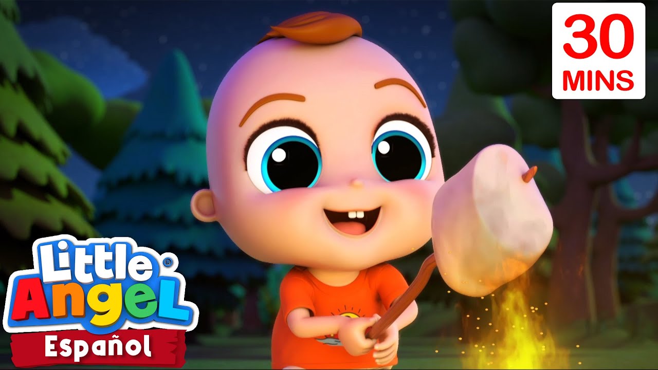 Bebé Juan va de campamento con su familia | Canciones Infantiles con Bebé Juan| Little Angel Español
