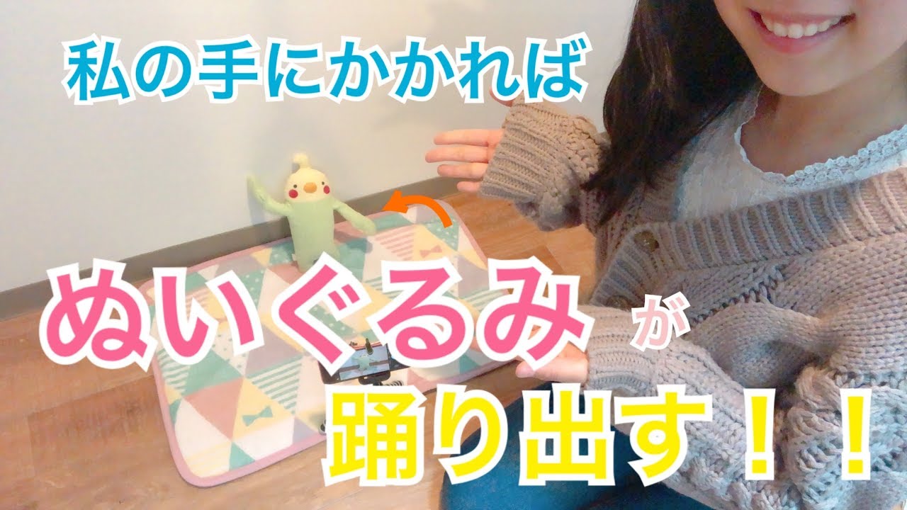 【コマ撮り】こうやってぬいぐるみを踊らせていたよ。