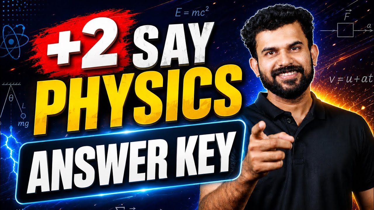 Plus Two Say Physics Answer Key🔥