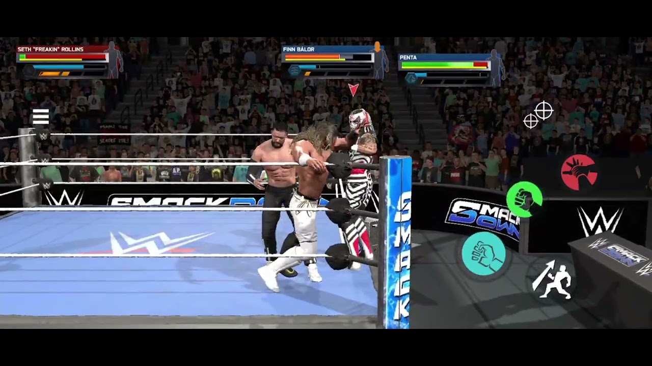 Two on One handicap match.#sethrollins #finbalor #penta #wwe2k25 #wwe #wwewrestler #entertainment 