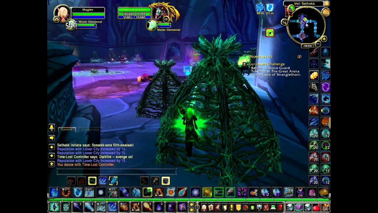 World of warcraft - Sethekk Halls (mind control)
