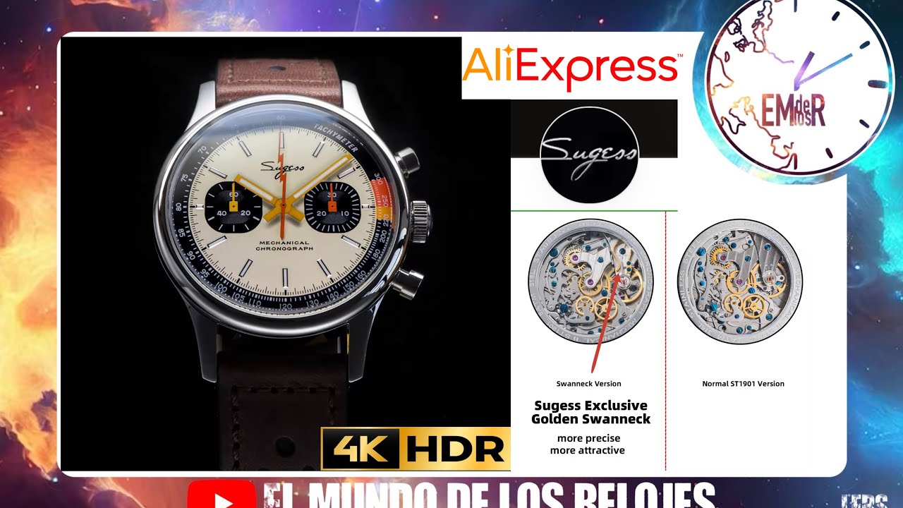 ¿Lo TIENES o lo QUIERES❓|| Reloj SUGESS Mechanical Chronograph Heritage / Con Cuello de Cisne
