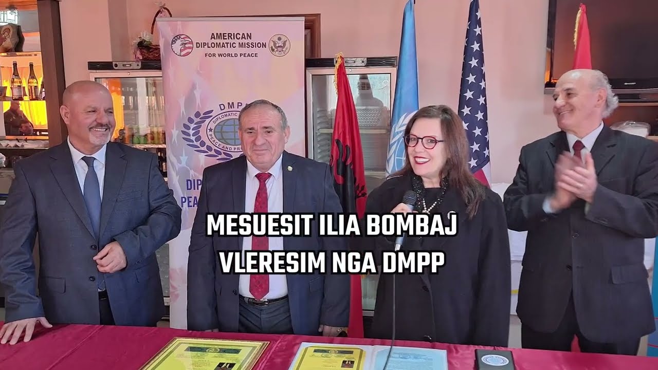 MESUESIT ILIA BOMBAJ-VLERESIM NGA DMPP, Misionar i Paqes Botërore.